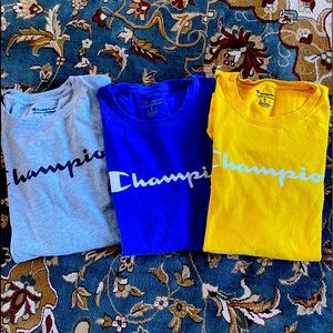 Lot/bundle of 3 mens Champion cotton Tees! Size medium